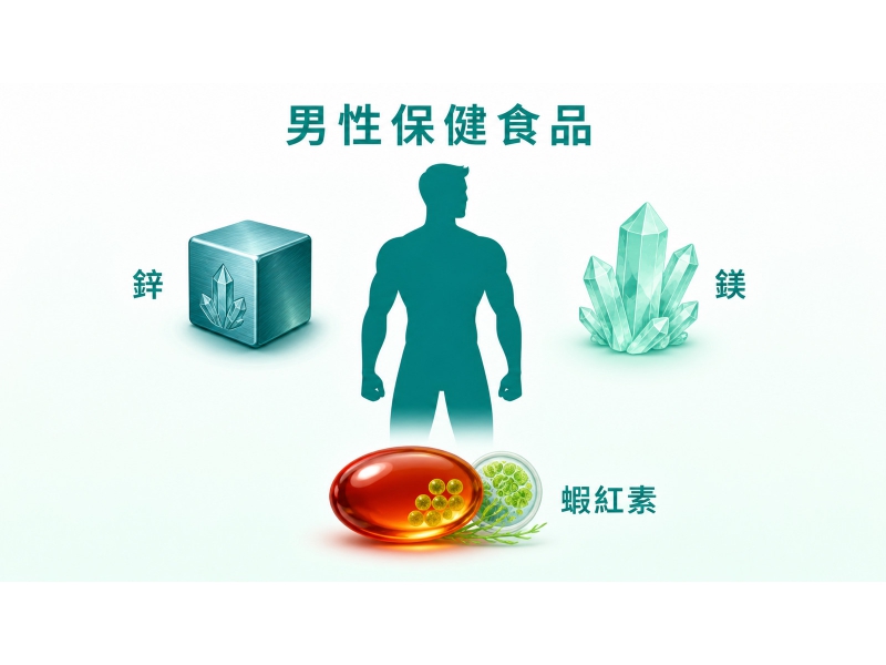 男性保健食品推薦：鋅、鎂與蝦紅素的科學依據